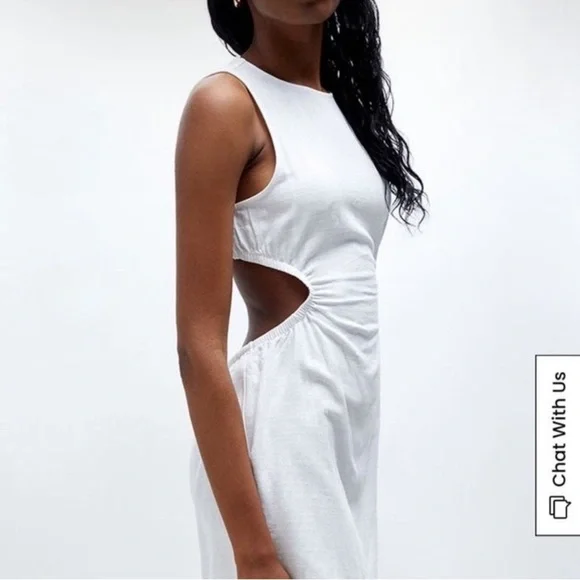 PacSun Kendall & Kylie Elegant White Sleeveless Dress - Picture 4 of 4